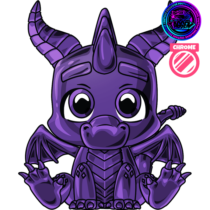 Spyro Purple Chrome Spyro Youtooz Collectibles