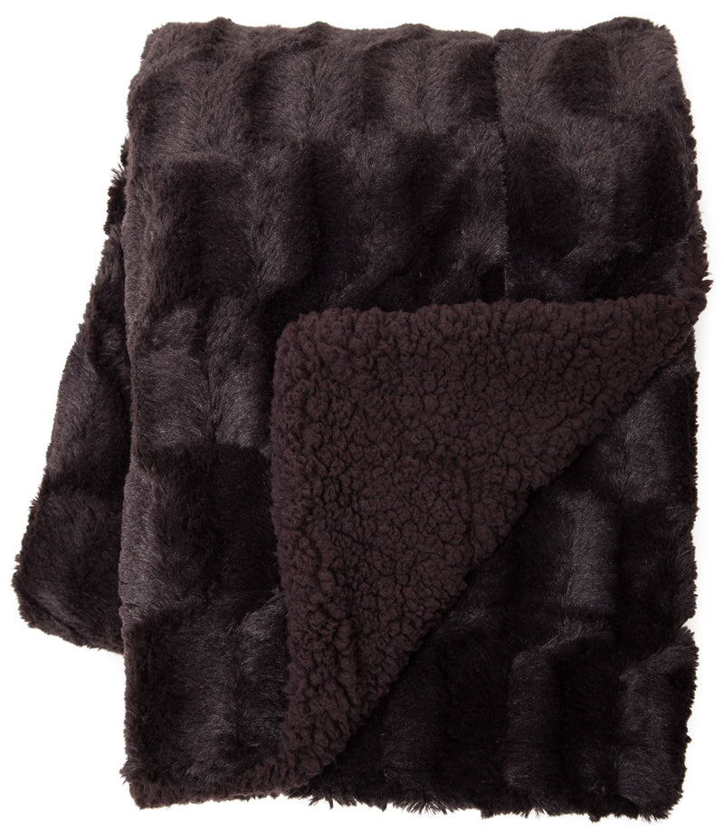 Load image into Gallery viewer, Deco Faux Fur Throw Blanket Collective Chanasya
