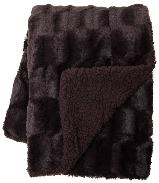 Deco Faux Fur Throw Blanket Collective Chanasya