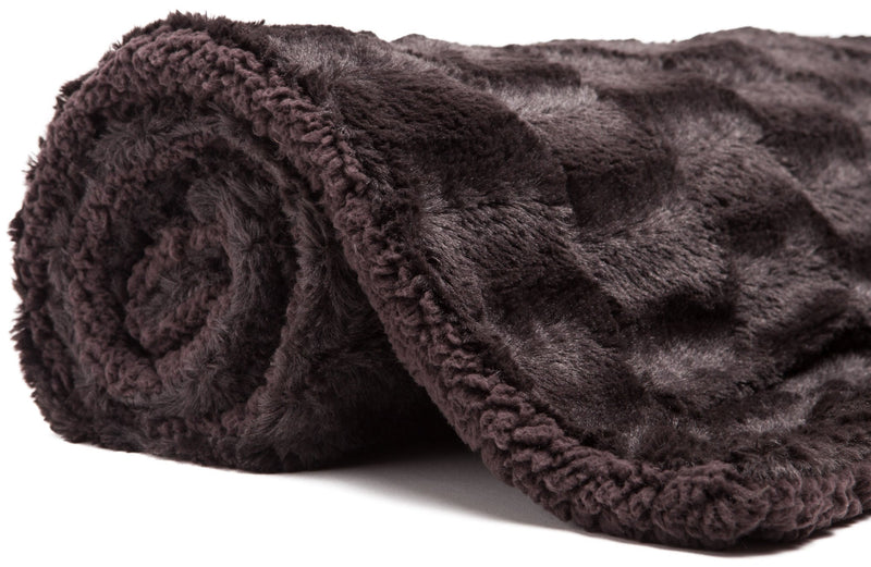 Load image into Gallery viewer, Deco Faux Fur Throw Blanket
