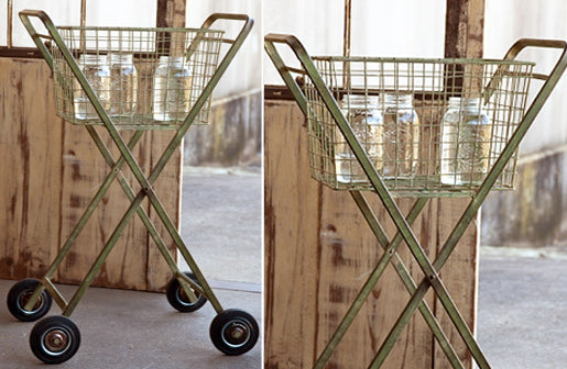 Vintage Metal Rolling Cart General PHC