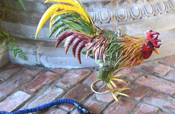 HUGE Colorful Rooster Backyard Sprinkler General PPD