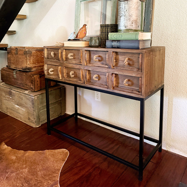 Rustic Reclaimed Wood Storage Console Table Whats trending ABH