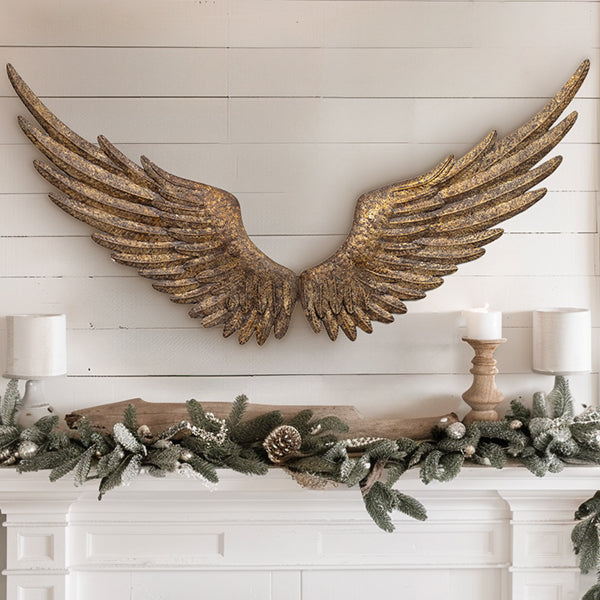 Antique Inspired Gold Distressed Wings General RH