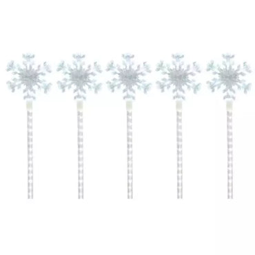 Member's Mark Snowflake Pathway LED Lights, 5ct. Pre-Lit Decor Pro Linens