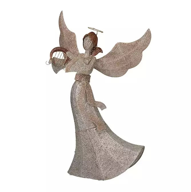 Member's Mark 6' Pre-Lit Twinkling Angel Ornament Decor Pro Linens