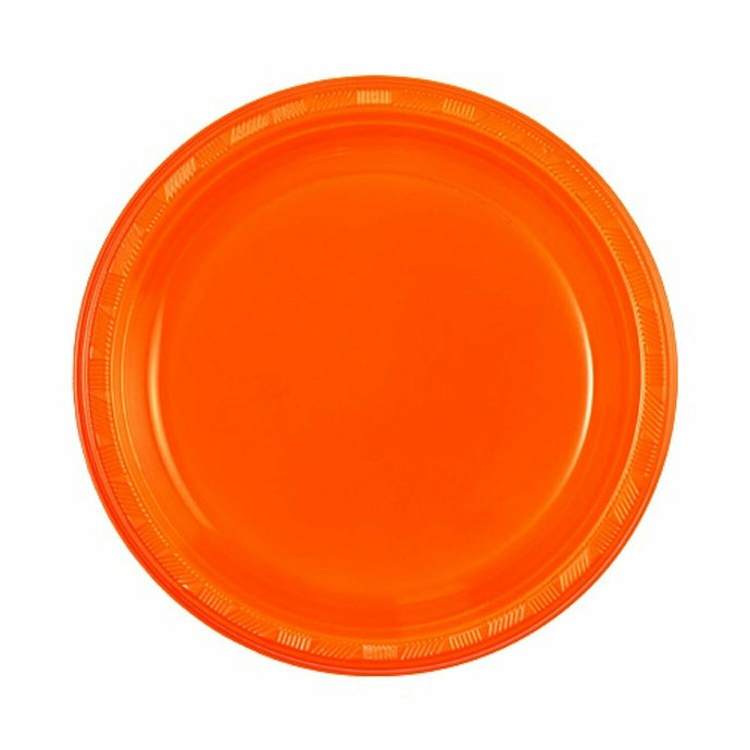 SALE Hanna K. Signature Plastic Plates Orange 9