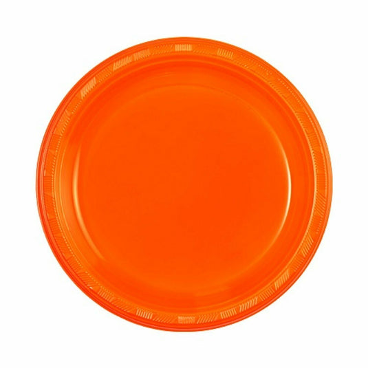 SALE Hanna K. Signature Plastic Plates Orange 9" 50 count Hanna K