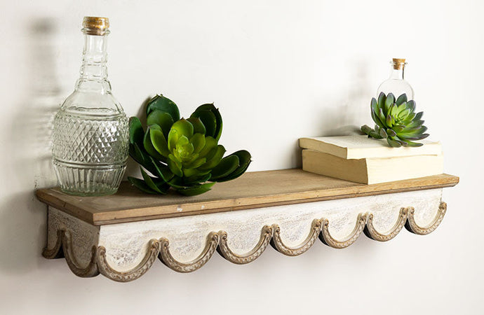 Wooden Scalloped Edge Shelf General VIP