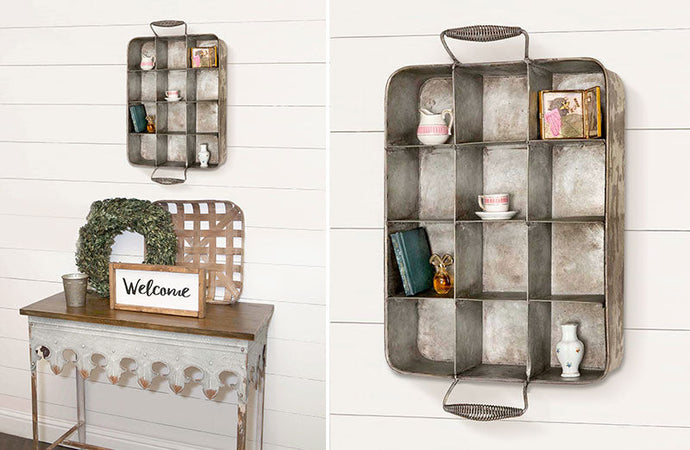 Galvanized Wall Mounted Cubby Organizer General CT