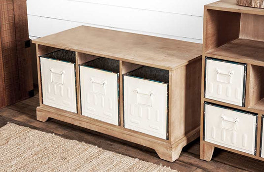 Enamel Drawer Storage Bench General UMA