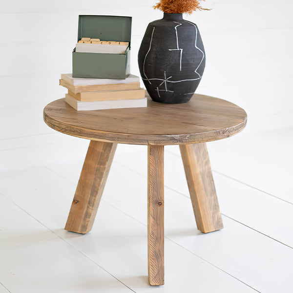 Load image into Gallery viewer, Rustic Farmhouse Round Side Table, Pick Your Style Whats trending KAL
