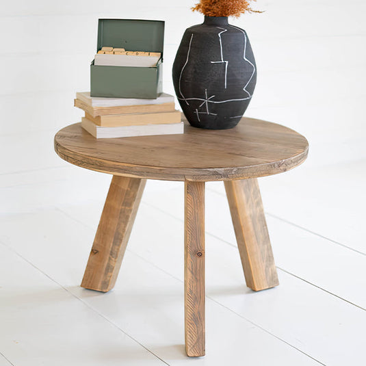 Rustic Farmhouse Round Side Table, Pick Your Style Whats trending KAL