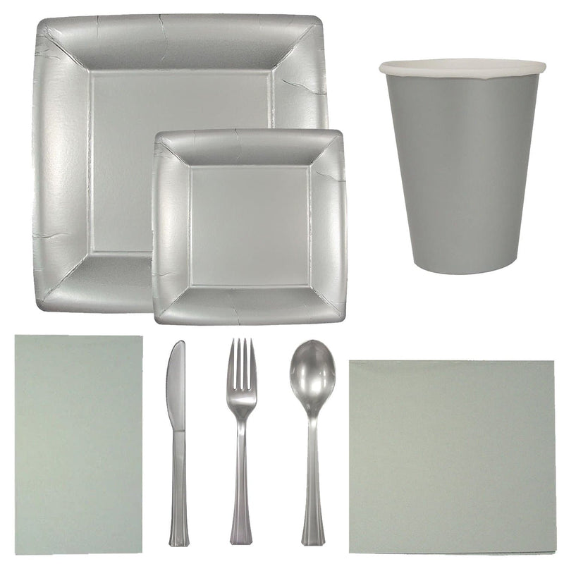 Load image into Gallery viewer, Solid Silver Beverage Napkins Tablesettings Lillian
