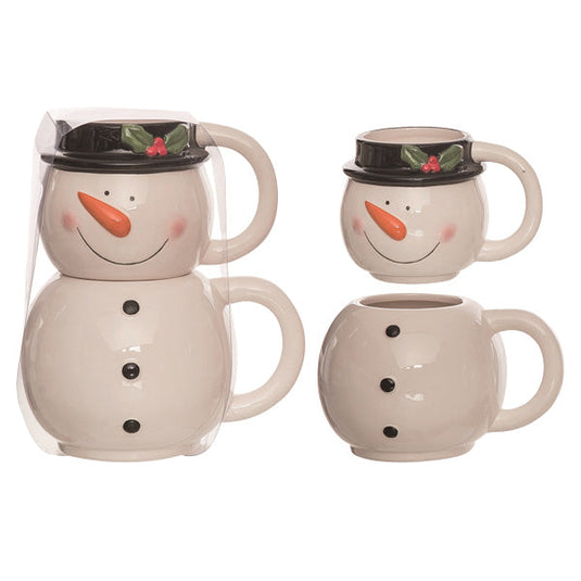 Dimensional Stacking Holiday Mugs, Pick Your Style Gift TP