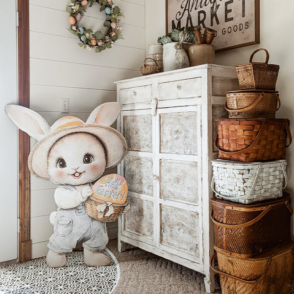 Load image into Gallery viewer, Easter Animal Outdoor Wooden Yard Signs on Metal Stands, Choose Your Style Shop ABH
