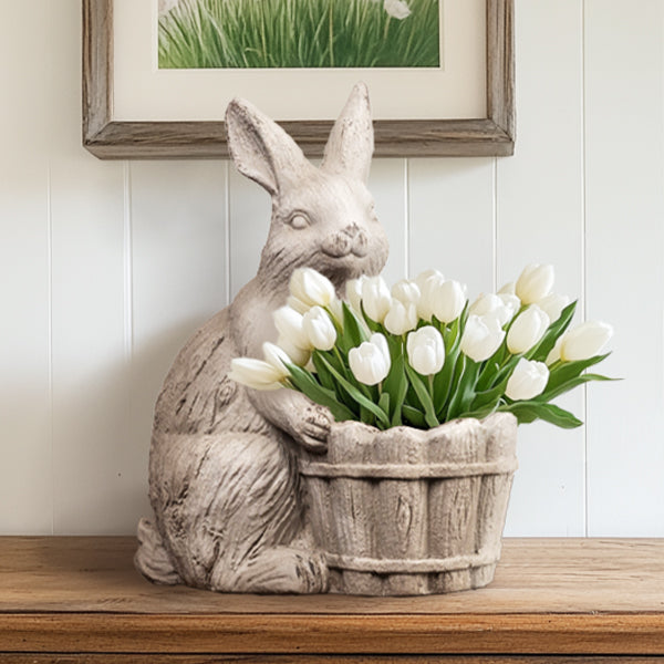 Rustic Easter Bunny with Basket Shop RH