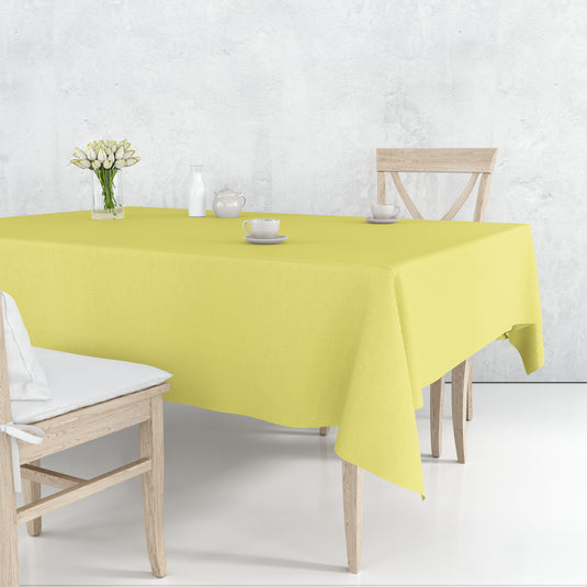 *WHOLESALE* Tablecover Plastic Yellow Rectangular 54'' X 108'': 48CT Table Cover Party Dimensions