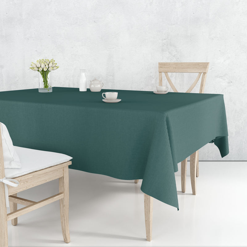 Load image into Gallery viewer, *WHOLESALE* Tablecover Plastic Hunter Green Rectangular 54&#39;&#39; X 108&#39;&#39;: 48CT Table Cover Party Dimensions
