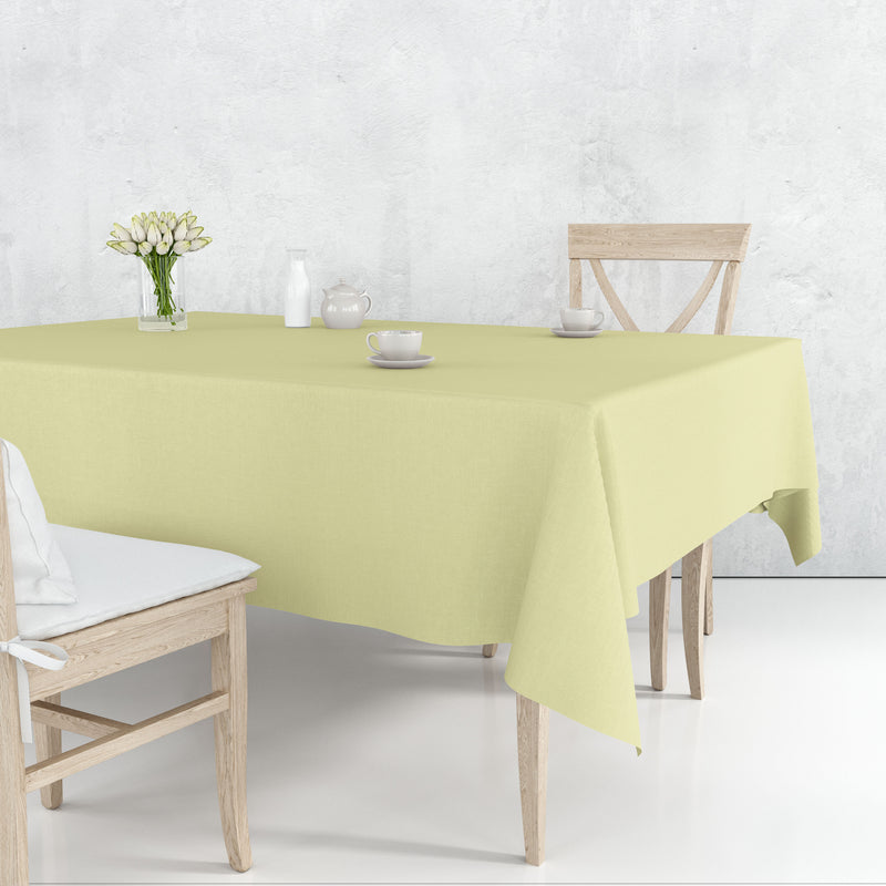 Load image into Gallery viewer, *WHOLESALE* Tablecover Plastic Ivory Rectangular 54&#39;&#39; X 108&#39;&#39;: 48CT Table Cover Party Dimensions
