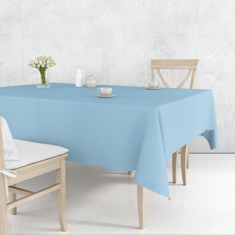 Load image into Gallery viewer, Tablecover Plastic Light Blue Rectangular 54&#39;&#39; X 108&#39;&#39; Table Cover Party Dimensions
