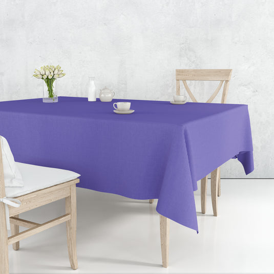 Tablecover Plastic Purple Rectangular 54'' X 108'' Table Cover Party Dimensions