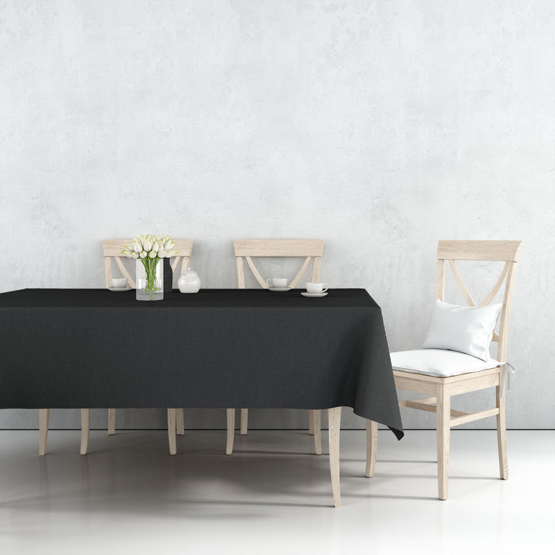 Load image into Gallery viewer, Tablecover Plastic Black Rectangular 54&#39;&#39; X 108&#39;&#39; Table Cover Party Dimensions
