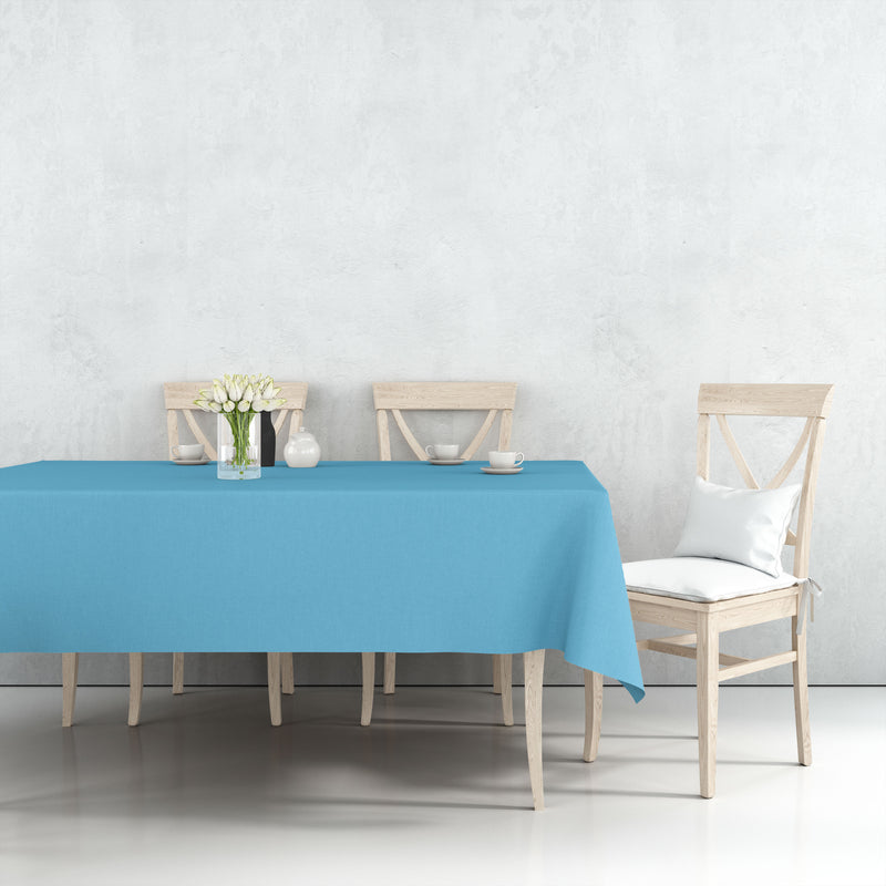 Load image into Gallery viewer, Tablecover Plastic Island Blue Rectangular 54&#39;&#39;X108&#39;&#39; Table Cover Party Dimensions
