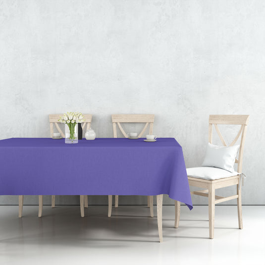 Tablecover Plastic Purple Rectangular 54'' X 108'' Table Cover Party Dimensions