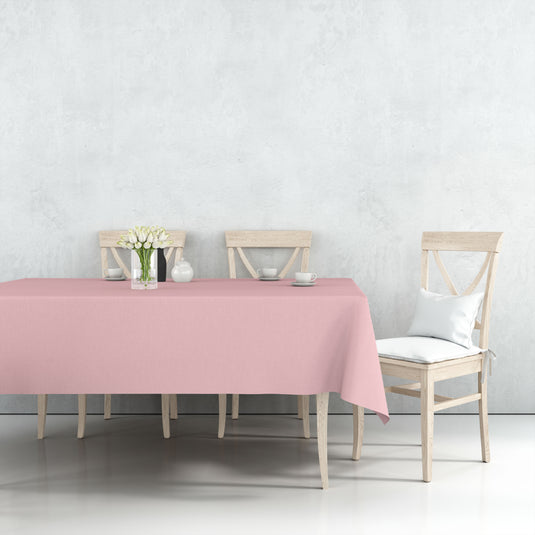 Tablecover Plastic Light Pink Rectangular 54'' X 108'' Table Cover Party Dimensions