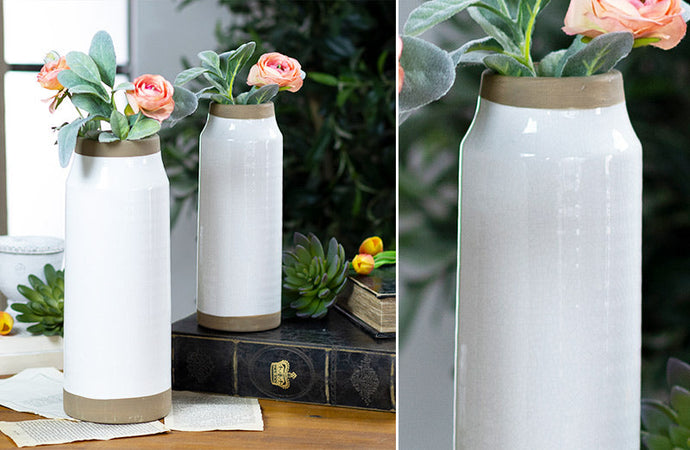 Tall Ceramic Vases, Set of Two General VIP