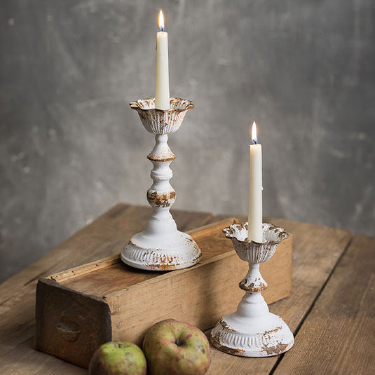 Rusted Patina Metal Candle Holders, Set of 2 Whats trending CT