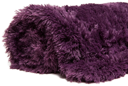 Solid Faux Long Fur Throw Blanket Collective Chanasya