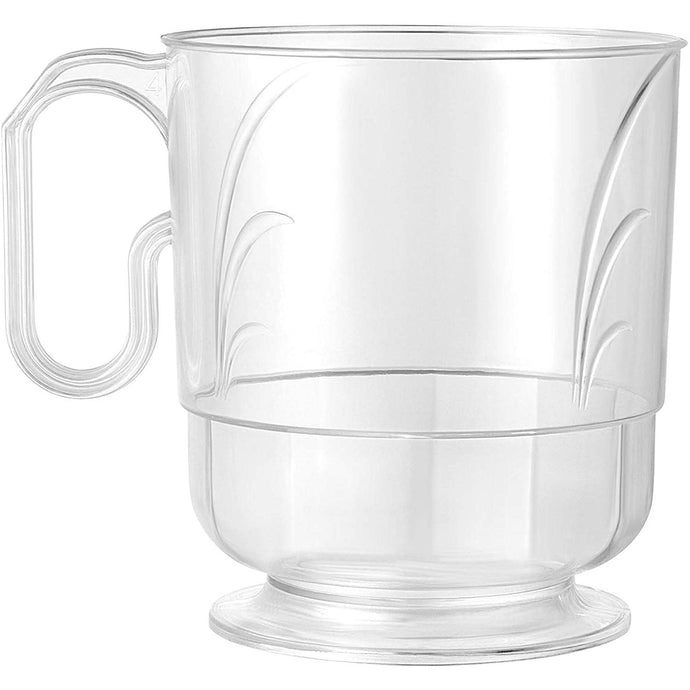 Mug 8 oz Elegance Clear Coffee Tablesettings Lillian