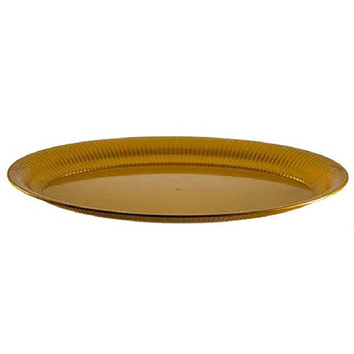 Gold Oval Heavy Weight Plastic Tray14