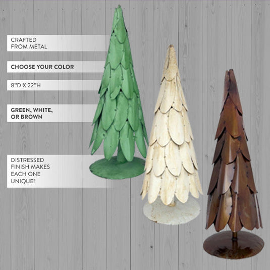 22 Inch Metal Christmas Trees, Choose Your Color Sale CIMA