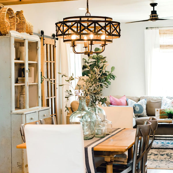 Industrial Trestle Chandelier Sale ABH