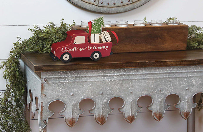 Christmas Is Coming Red Truck Advent Calendar General PBK