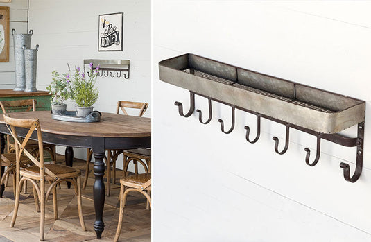 Industrial Wall Storage Rack with Hooks General PHC