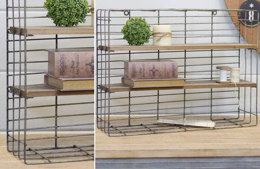 LARGE Re-purposed Wire Crate Shelving Unit General VIP