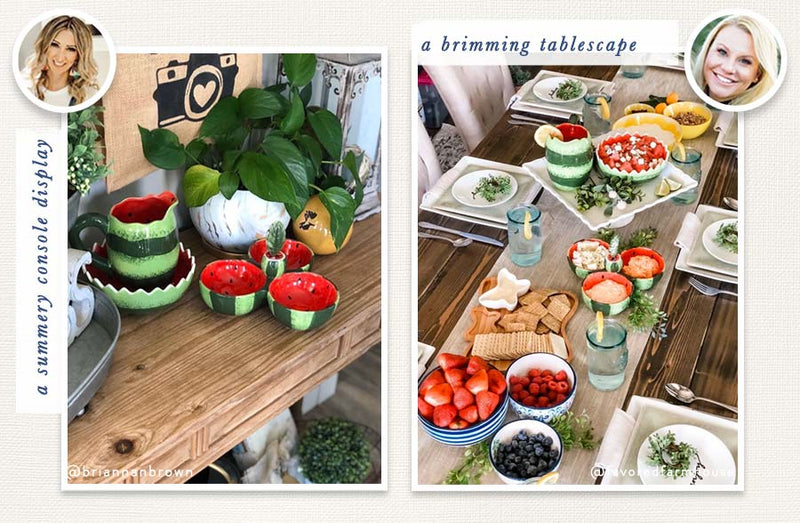 Load image into Gallery viewer, Summer celebrations watermelon dishware collection, build your set Accessory BI
