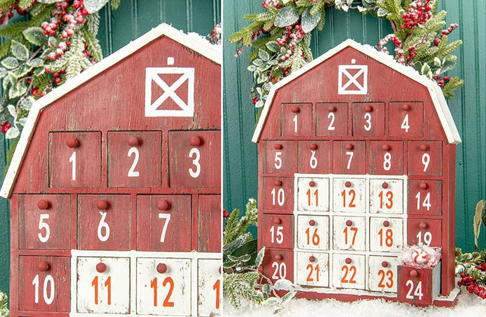 Wooden Barn Advent Calendar General DCI