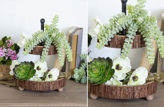 Two Tier Wood Bark Stand General VIP