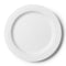 White Round Plastic Plates 30 Pack - Superior Plate PROstorez 10.25 Inch Dinner Plates