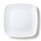 White Square Plastic Plates 10 Pack - Classic Plate PROstorez 10 Inch Dinner Plate