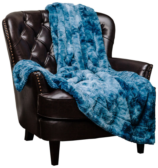 Wolf Faux Fur Throw Blanket