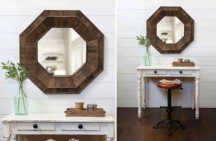 Reclaimed Hexagon Mirror General DCI