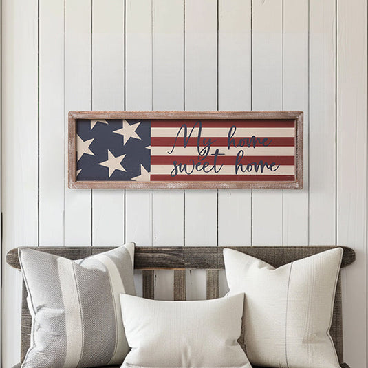 Home Sweet Home Patriotic Americana Wall Decor General TP