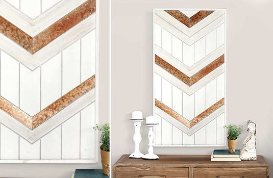 Barn Door Inspired Chevron Wall Decor General UMA