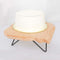 Wooden Cake Cupcake Stand Natural Wood Slice Design - Cheese Board Serving Tray with Hairpin Legs 12" Square Cake Stands PROstorez Default Title